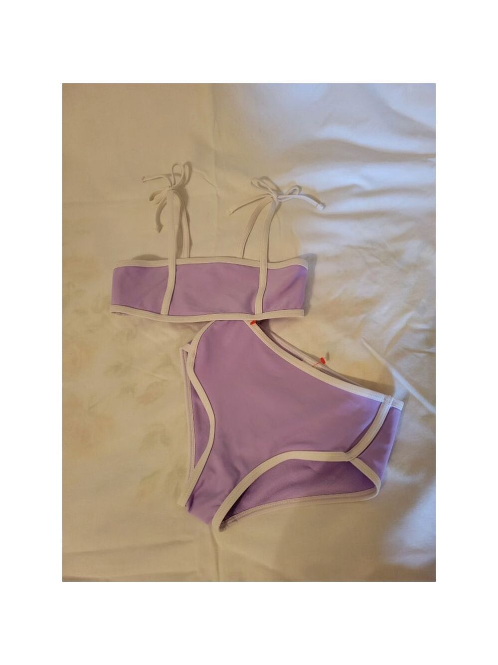 Cat & Jack Purple Girls Swimsuit XS - Picture 2 of 9